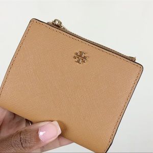Tory Burch Emerson Mini Fold Wallet Cardamom